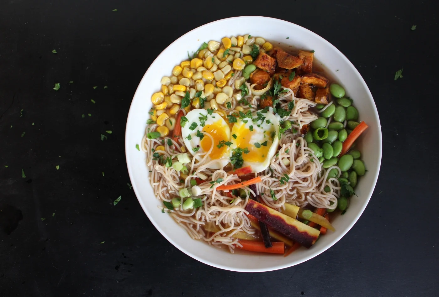 Veggie Ramen (with Legit Eggs) — ALL OF IT